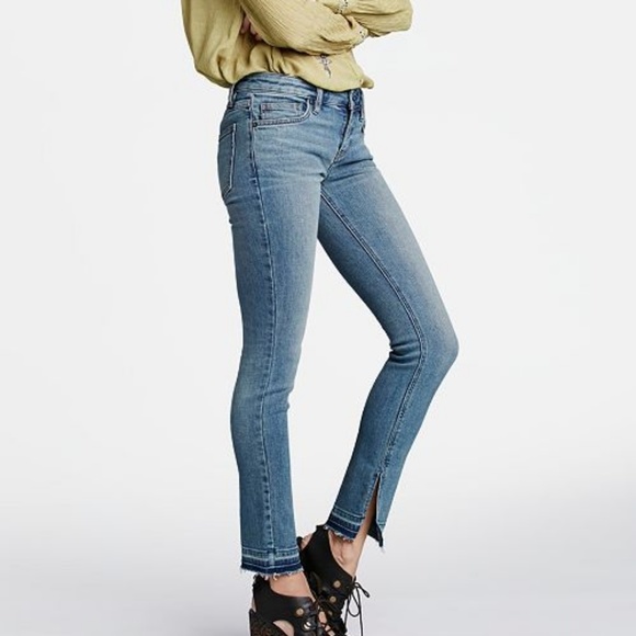 Free People Kentucky Raw Hem Skinny Jeans Size 28